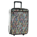 FENDI Carry Case Zucca Canvas Trunk Multicolor Gold Auth AMZ467M-1