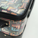 FENDI Carry Case Zucca Canvas Trunk Multicolor Gold Auth AMZ467M-20