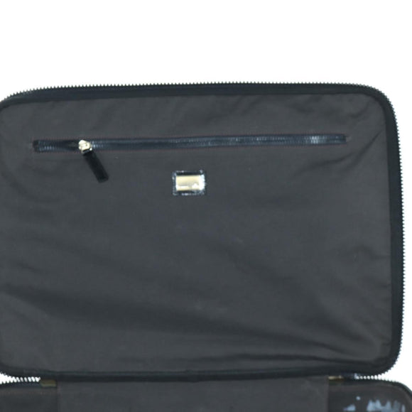 FENDI Carry Case Zucca Canvas Trunk Multicolor Gold Auth AMZ467M