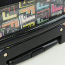FENDI Carry Case Zucca Canvas Trunk Multicolor Gold Auth AMZ467M-14