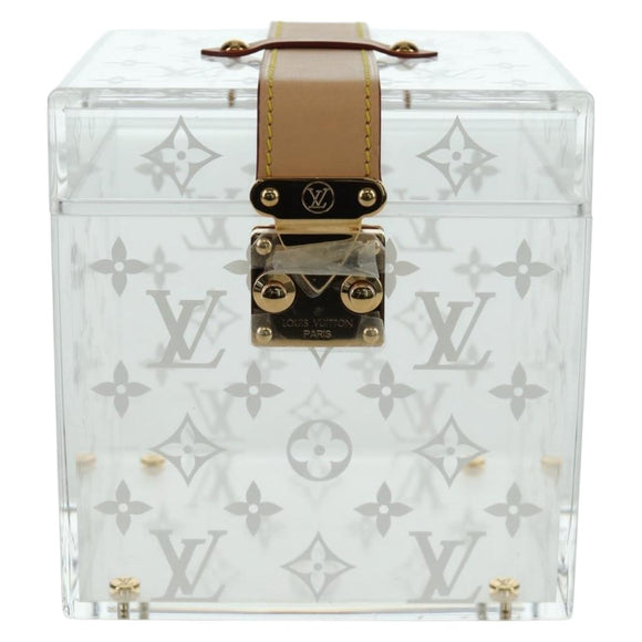 LOUIS VUITTON Boite Scott Cube Playing Cards Plexiglass GI0481 LV Auth AMZ470SM