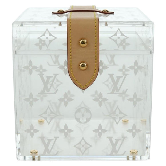 LOUIS VUITTON Boite Scott Cube Playing Cards Plexiglass GI0481 LV Auth AMZ470SM