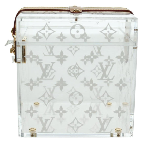 LOUIS VUITTON Boite Scott Cube Playing Cards Plexiglass GI0481 LV Auth AMZ470SM