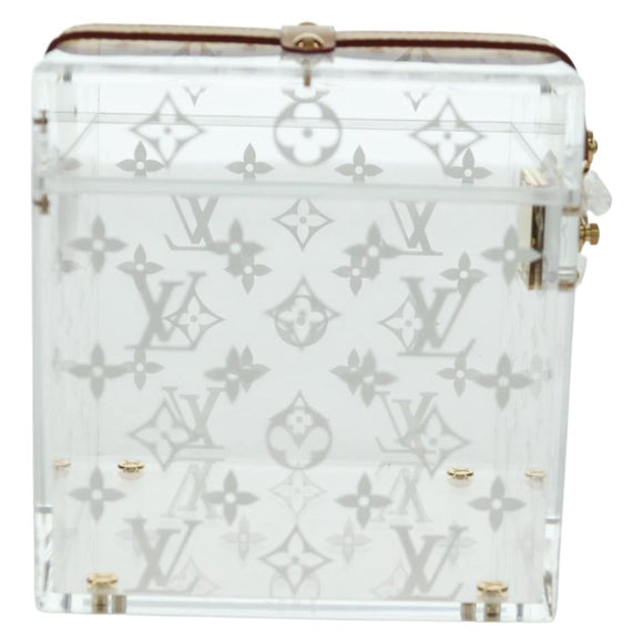 LOUIS VUITTON Boite Scott Cube Playing Cards Plexiglass GI0481 LV Auth AMZ470SM