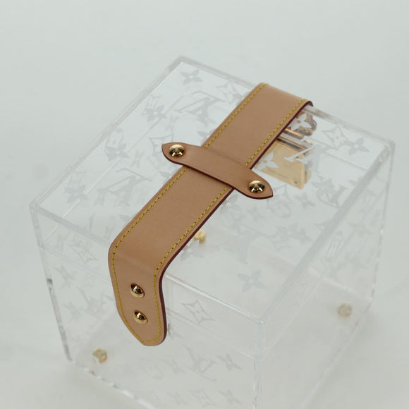 LOUIS VUITTON Boite Scott Cube Playing Cards Plexiglass GI0481 LV Auth AMZ470SM