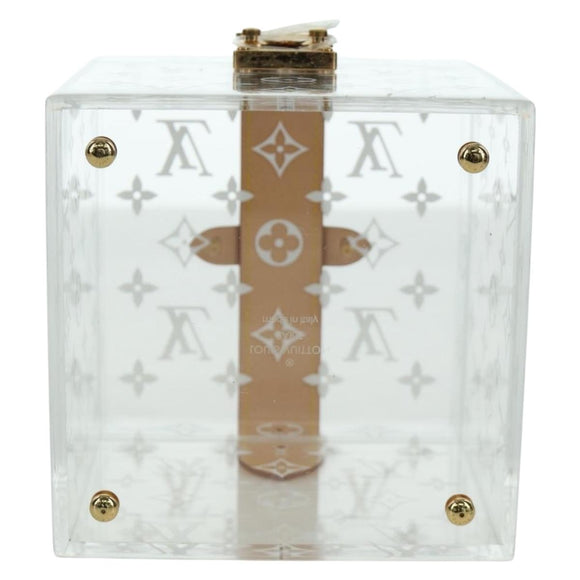 LOUIS VUITTON Boite Scott Cube Playing Cards Plexiglass GI0481 LV Auth AMZ470SM