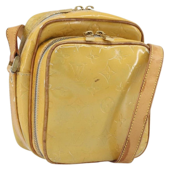 LOUIS VUITTON Monogram Vernis Wooster Shoulder Bag Gris M91036 LV Auth AMZ478