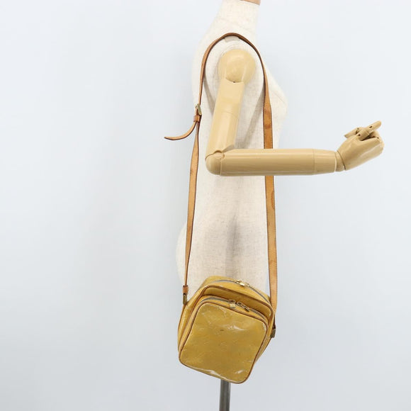 LOUIS VUITTON Monogram Vernis Wooster Shoulder Bag Gris M91036 LV Auth AMZ478
