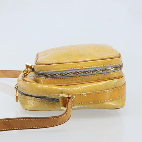 LOUIS VUITTON Monogram Vernis Wooster Shoulder Bag Gris M91036 LV Auth AMZ478