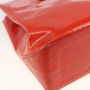 LOUIS VUITTON Monogram Vernis Reade PM Hand Bag Red Rouge M91088 LV Auth AMZ479-15