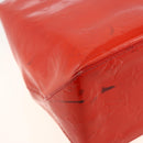 LOUIS VUITTON Monogram Vernis Reade PM Hand Bag Red Rouge M91088 LV Auth AMZ479-9