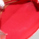 LOUIS VUITTON Monogram Vernis Reade PM Hand Bag Red Rouge M91088 LV Auth AMZ479-11