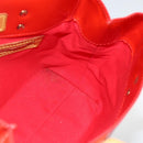 LOUIS VUITTON Monogram Vernis Reade PM Hand Bag Red Rouge M91088 LV Auth AMZ479-17