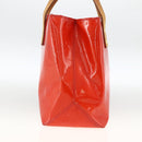 LOUIS VUITTON Monogram Vernis Reade PM Hand Bag Red Rouge M91088 LV Auth AMZ479-3