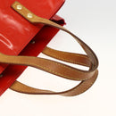 LOUIS VUITTON Monogram Vernis Reade PM Hand Bag Red Rouge M91088 LV Auth AMZ479-7