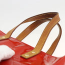 LOUIS VUITTON Monogram Vernis Reade PM Hand Bag Red Rouge M91088 LV Auth AMZ479-8