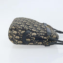 Christian Dior Trotter Canvas Shoulder Bag Navy Gold Auth AMZ494A-3