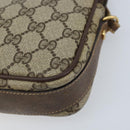 GUCCI GG Supreme Shoulder Bag PVC Beige Gold Auth AMZ497-9