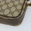 GUCCI GG Supreme Shoulder Bag PVC Beige Gold Auth AMZ497-15