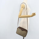 GUCCI GG Supreme Shoulder Bag PVC Beige Gold Auth AMZ497-21