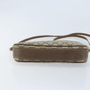 GUCCI GG Supreme Shoulder Bag PVC Beige Gold Auth AMZ497-5