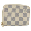 LOUIS VUITTON Damier Azur Zippy Coin Purse N60138 LV Auth AMZ504-1