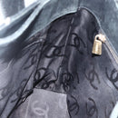 CHANEL Matelasse Wild Stitch Tragetasche Leder Schwarz Gold CC Auth AMZ509-20