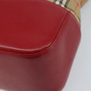 Burberrys Nova Check Tote Bag Canvas Beige Gold Auth AMZ511-15