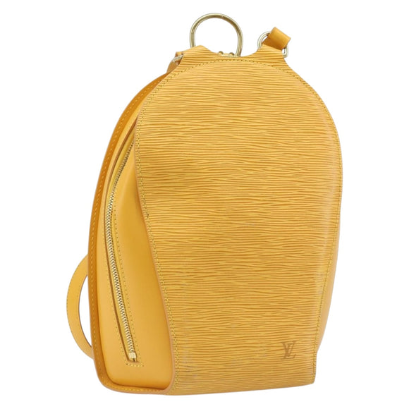 LOUIS VUITTON Epi Mabillon Backpack Yellow M52239 LV Auth AMZ512