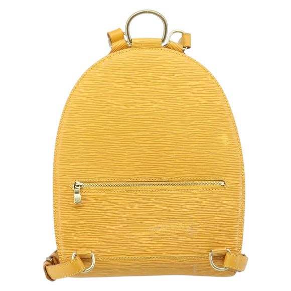 LOUIS VUITTON Epi Mabillon Backpack Yellow M52239 LV Auth AMZ512
