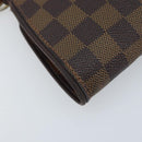LOUIS VUITTON Damier Ebene Eva Shoulder Bag N55213 LV Auth AMZ513-14