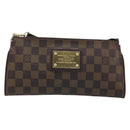 LOUIS VUITTON Damier Ebene Eva Shoulder Bag N55213 LV Auth AMZ513-13