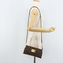 LOUIS VUITTON Damier Ebene Eva Shoulder Bag N55213 LV Auth AMZ513-20