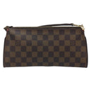 LOUIS VUITTON Damier Ebene Eva Shoulder Bag N55213 LV Auth AMZ513-2