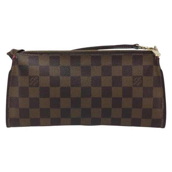 LOUIS VUITTON Damier Ebene Eva Shoulder Bag N55213 LV Auth AMZ513