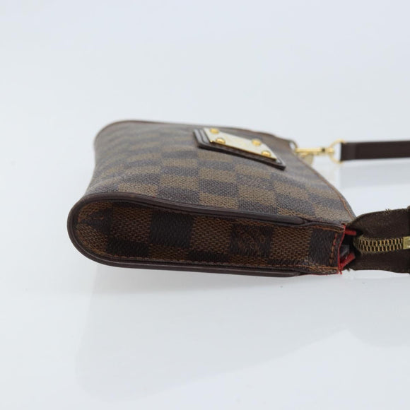 LOUIS VUITTON Damier Ebene Eva Shoulder Bag N55213 LV Auth AMZ513