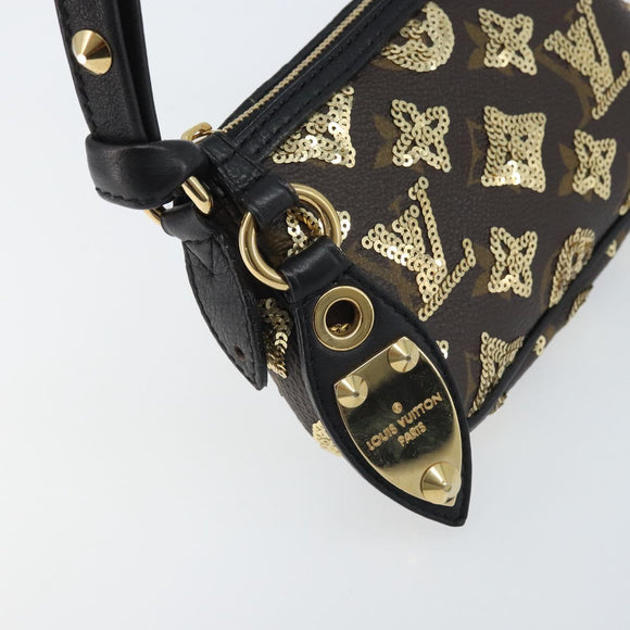 LOUIS VUITTON Eclipse Sequins Mini Pochette Accessoires M60125 LV Auth AMZ514SAV