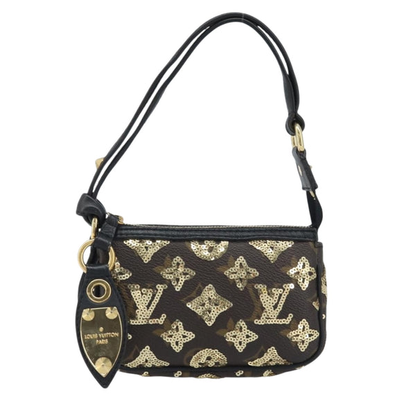 LOUIS VUITTON Eclipse Sequins Mini Pochette Accessoires M60125 LV Auth AMZ514SAV