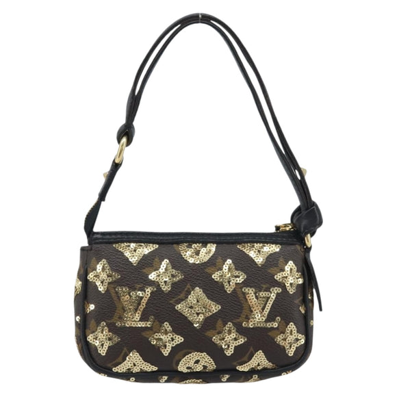 LOUIS VUITTON Eclipse Sequins Mini Pochette Accessoires M60125 LV Auth AMZ514SAV