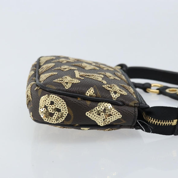 LOUIS VUITTON Eclipse Sequins Mini Pochette Accessoires M60125 LV Auth AMZ514SAV