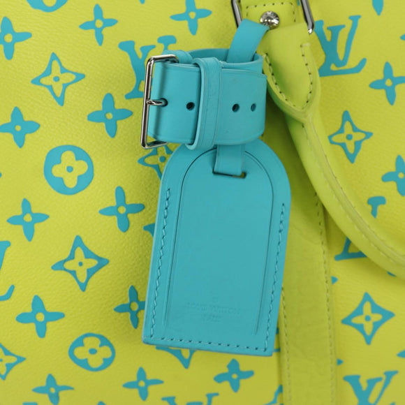 LOUIS VUITTON Playground Keepall Bandouliere 50 Bag Yellow M21869 Auth AMZ519SM