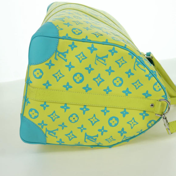 LOUIS VUITTON Playground Keepall Bandouliere 50 Bag Yellow M21869 Auth AMZ519SM