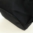PRADA Chain Shoulder Bag Nylon Black Silver Auth AMZ520M-19