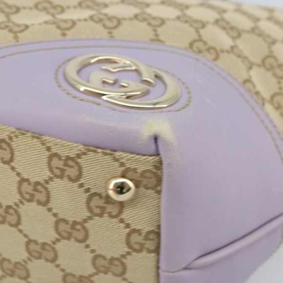 GUCCI GG Canvas Abbey Tote Bag Beige Gold 169946 Auth AMZ523A
