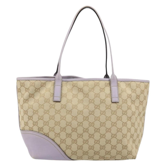 GUCCI GG Canvas Abbey Tote Bag Beige Gold 169946 Auth AMZ523A