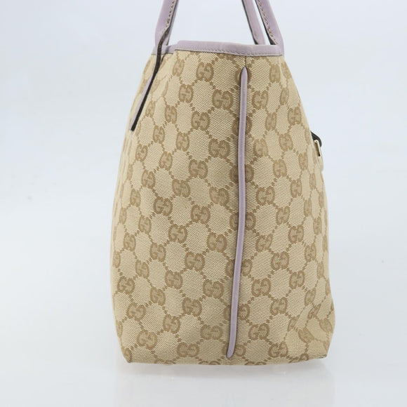 GUCCI GG Canvas Abbey Tote Bag Beige Gold 169946 Auth AMZ523A