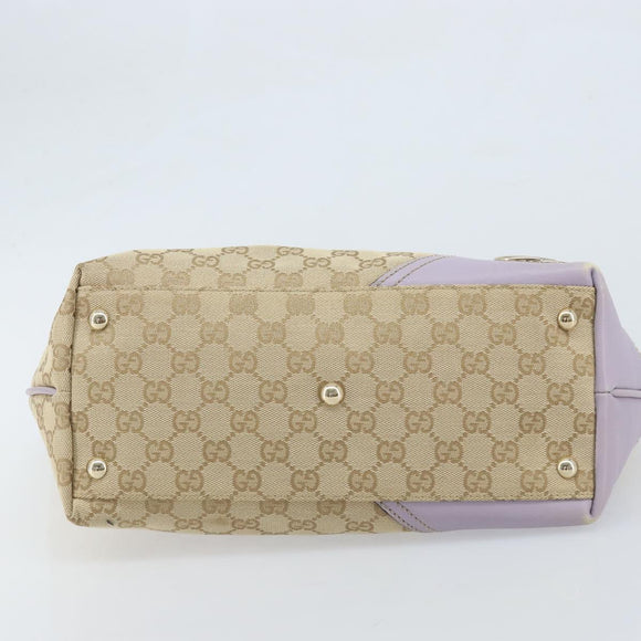 GUCCI GG Canvas Abbey Tote Bag Beige Gold 169946 Auth AMZ523A