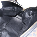 CELINE Macadam Canvas Hand Bag PVC Leather Black Gold Auth AMZ525A-17