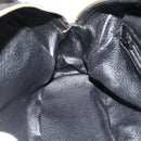 CELINE Macadam Canvas Hand Bag PVC Leather Black Gold Auth AMZ525A-18
