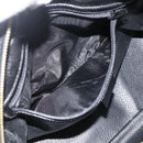 CELINE Macadam Canvas Hand Bag PVC Leather Black Gold Auth AMZ525A-20